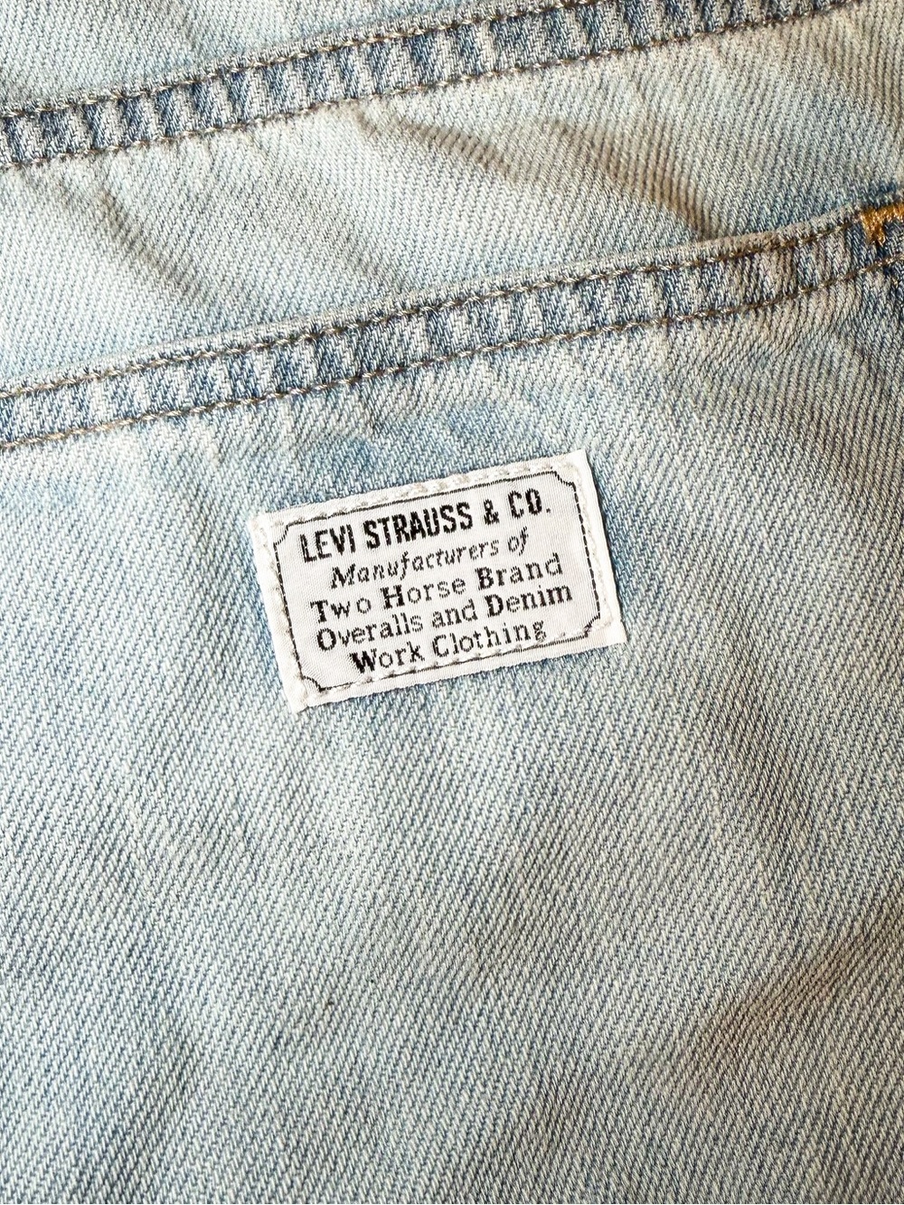 Levi's Light Blue High-Rise Denim Shorts - Picture 2 of 5